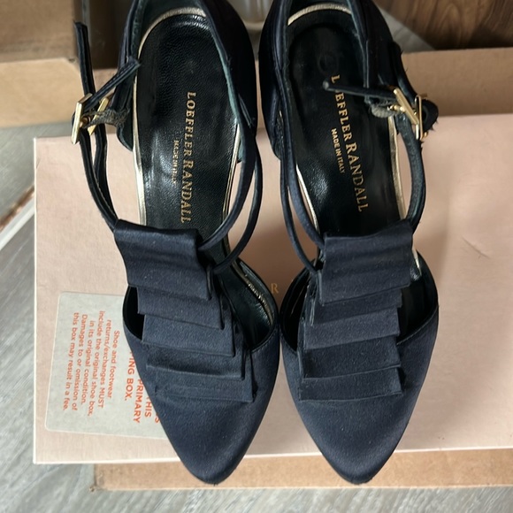 LOEFFLER RANDALL - Satin Heels w/ double ankle strap - Picture 3 of 3